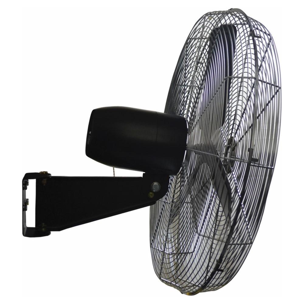 24&#34; Com Circ, 1/4 HP, 3-Spd, 120V, Wall