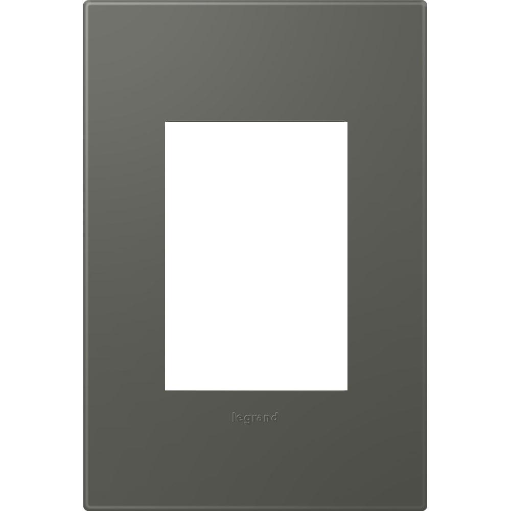 ST MOSS GREY - 1G/3MOD WALL PLATE