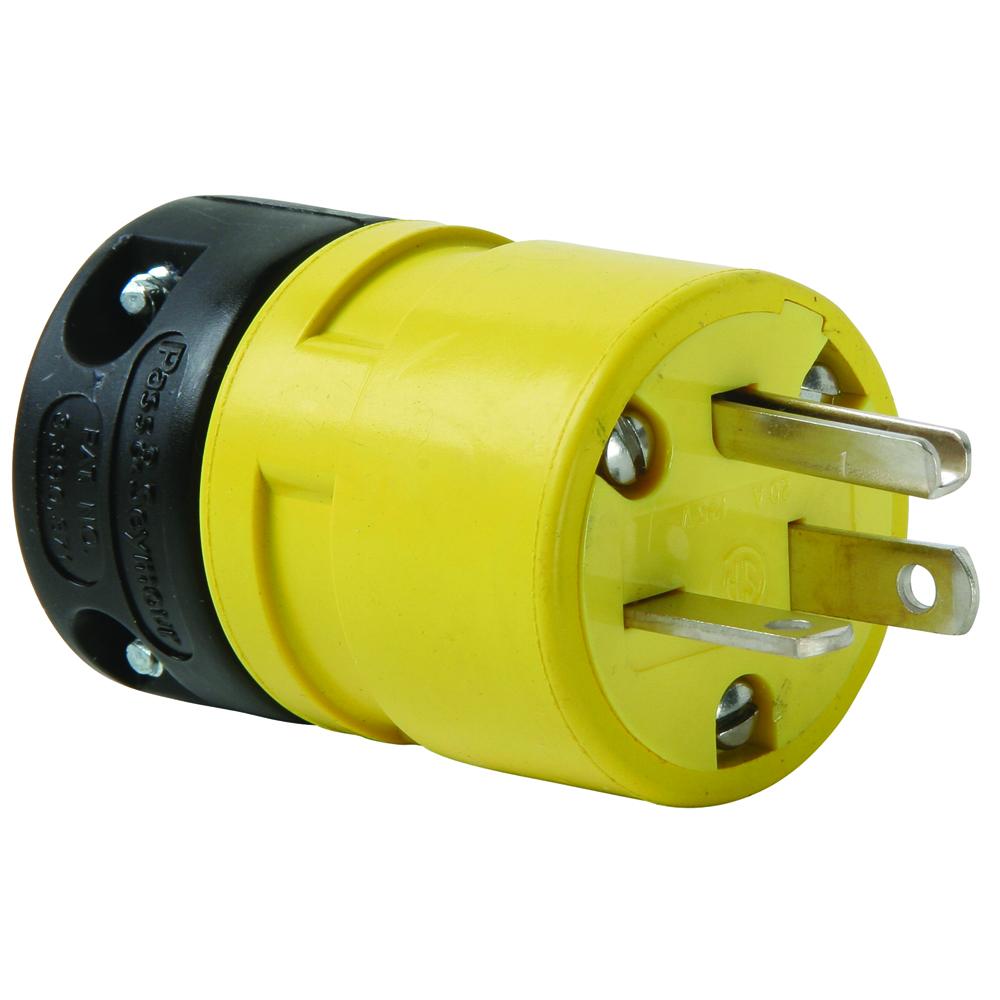 STR BLD RUBBER PLUG 20A 125V 5-20P