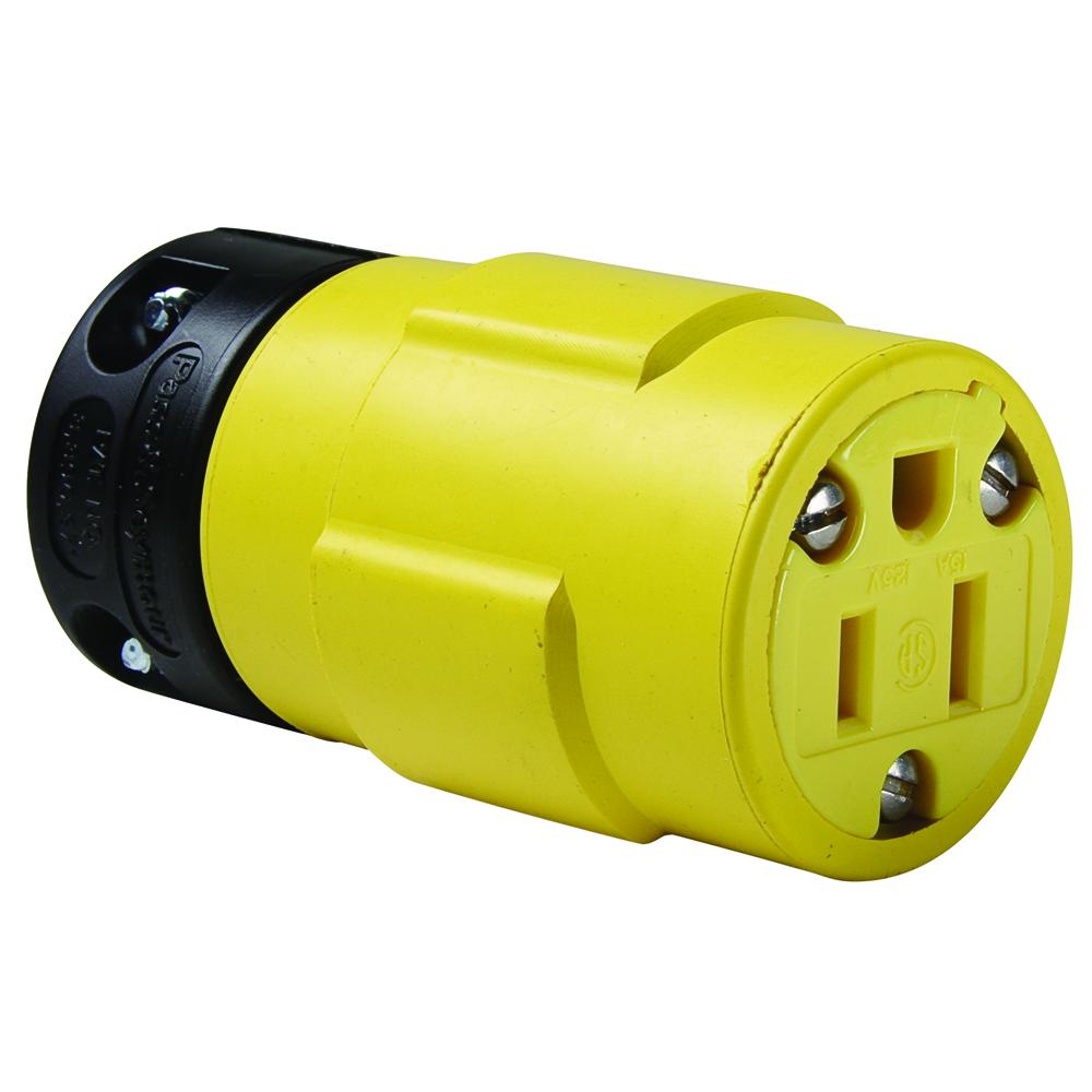 STR BLD RUBBER CONN 15A 125V 5-15R