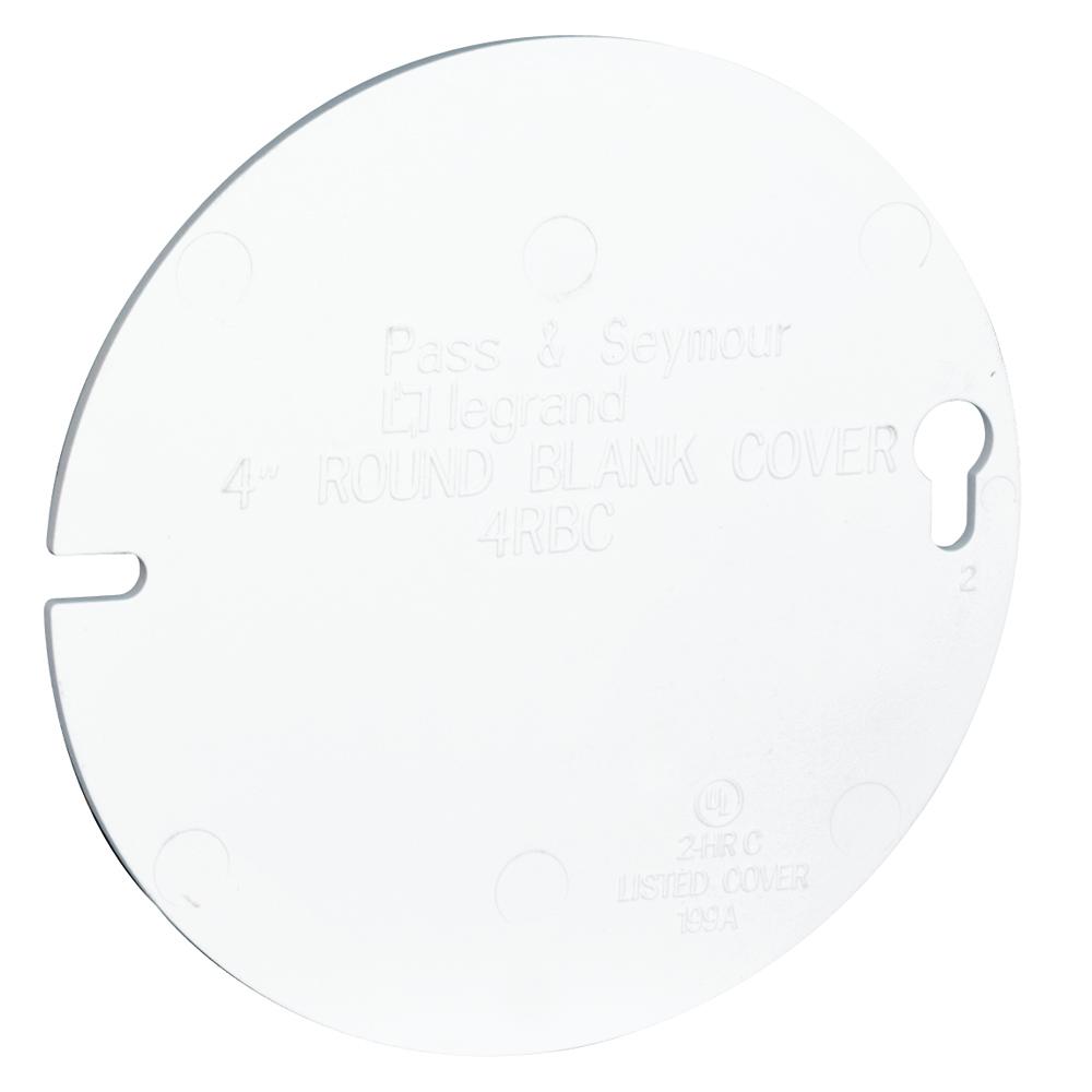 PL BX 4 ROUND BLANK COVER WHITE