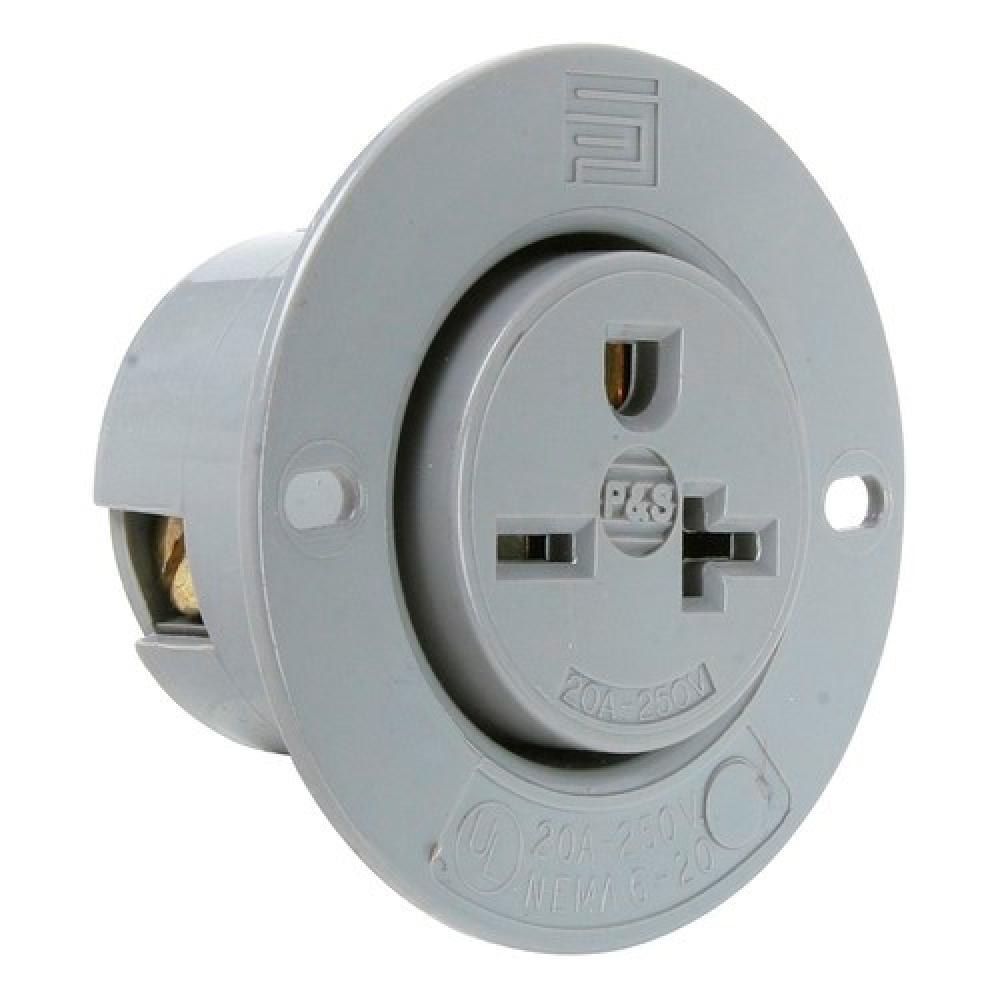 STR BLD FLANGED OUTLET 3W 20A 250V