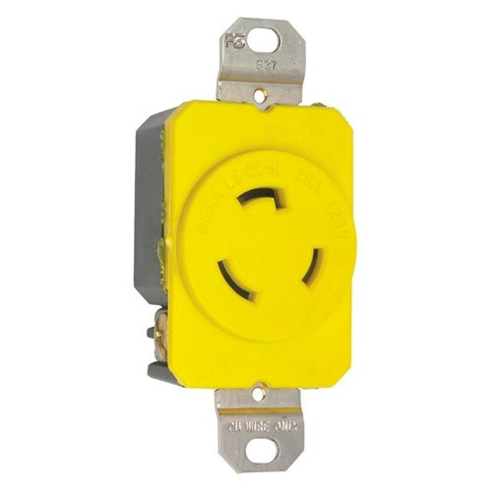 TURNLOK RECEPTACLE 3WIRE 20A125V CR