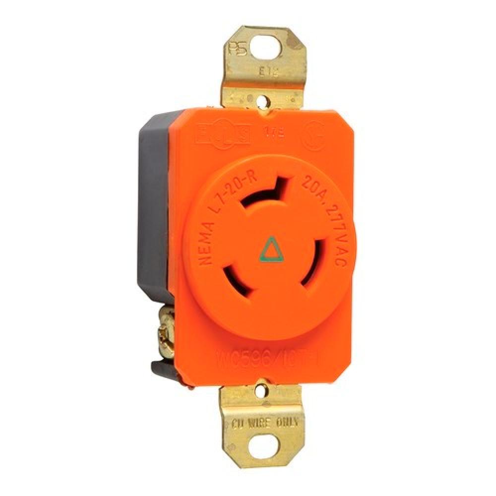 TURNLOK RECP SINGLE 3WIRE 20A277V