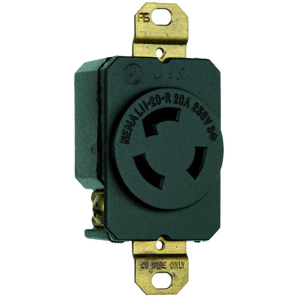 TURNLOK RECEPTACLE 3W 20A 3P 250V