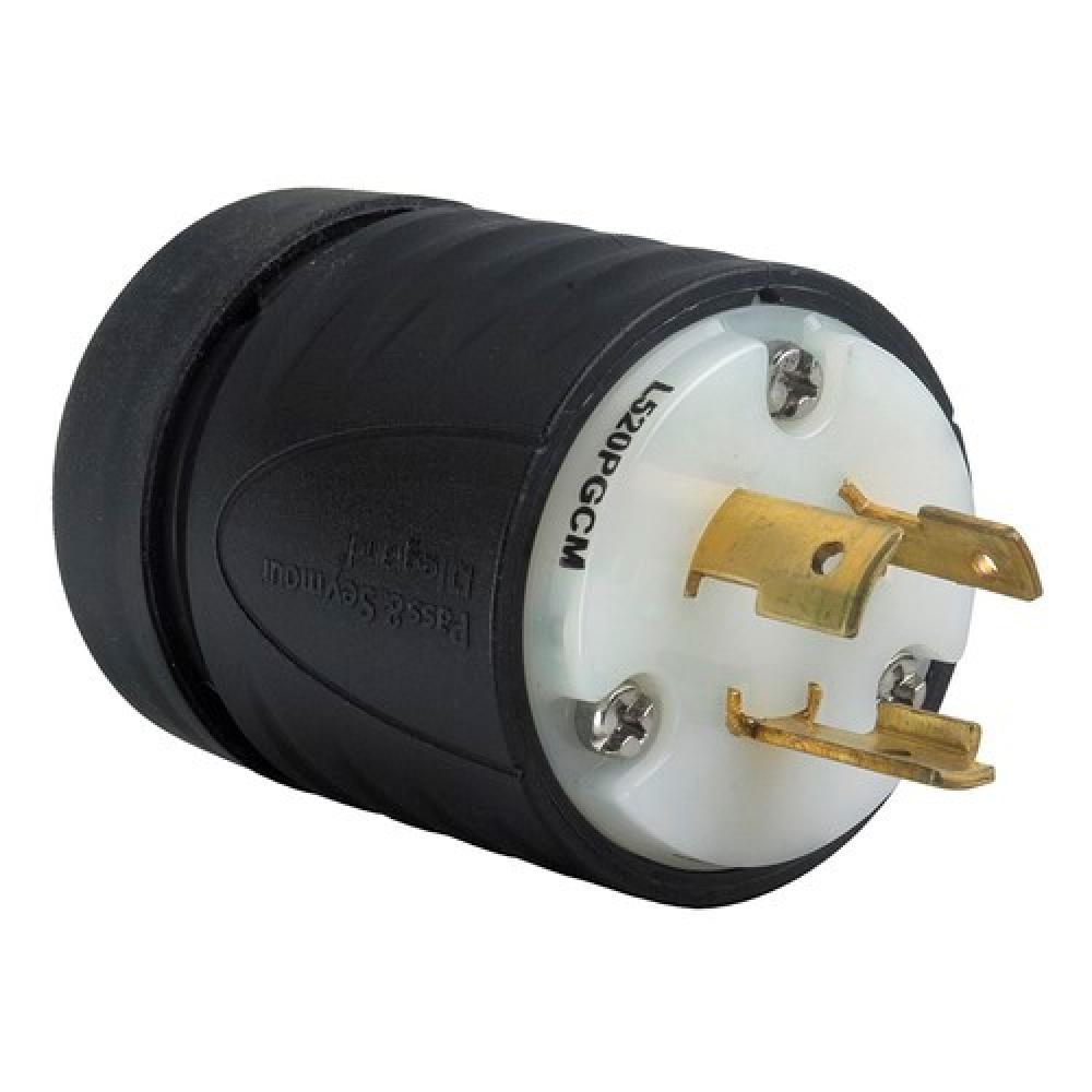 TURNLOK GCM PLUG 3W 20A 125V B&W