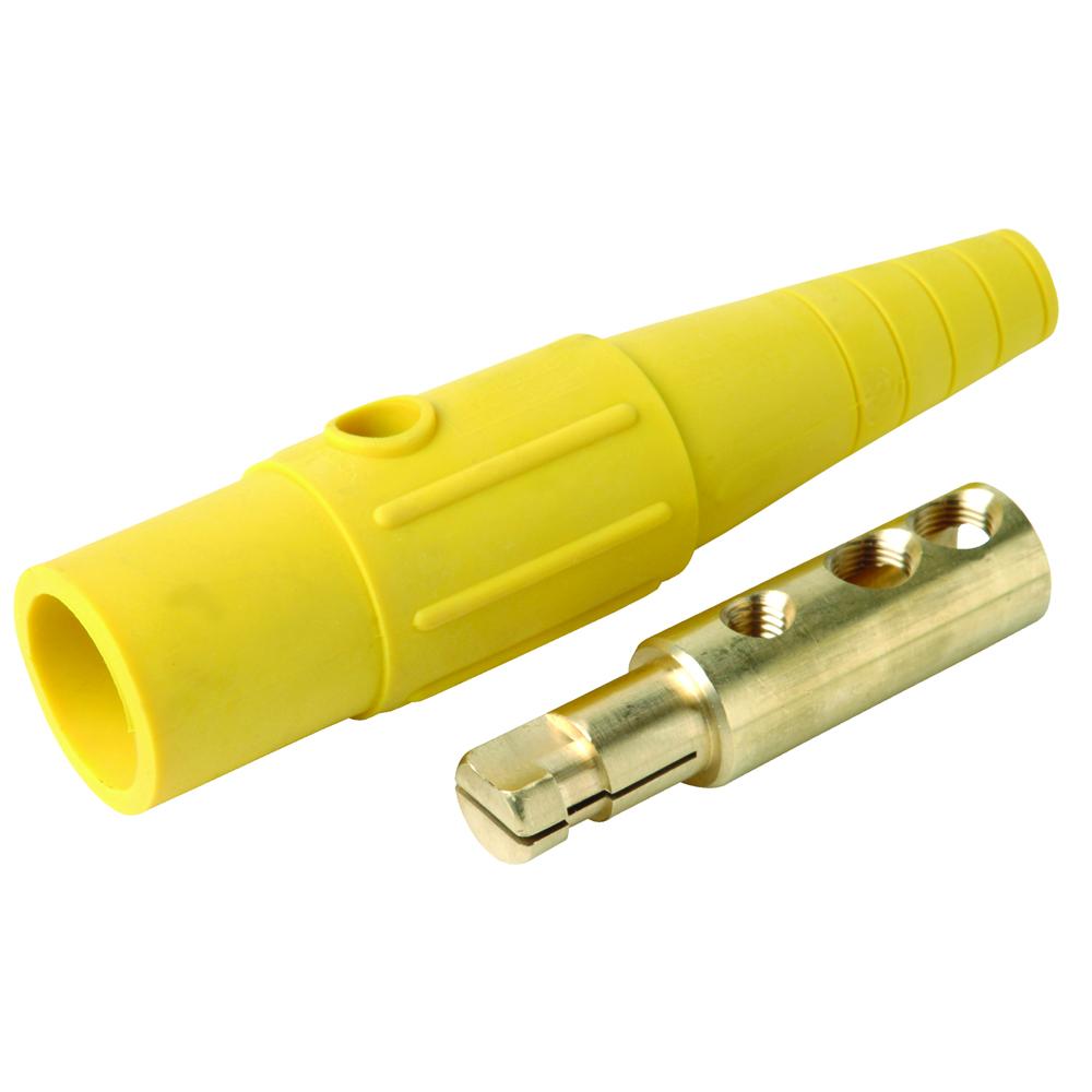 400A 600V MALE PLUG YELLOW 2/0-4/0