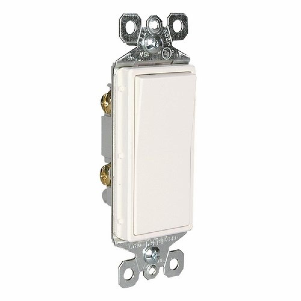 RADIANT SWITCH 1P 15A 120/277V WH