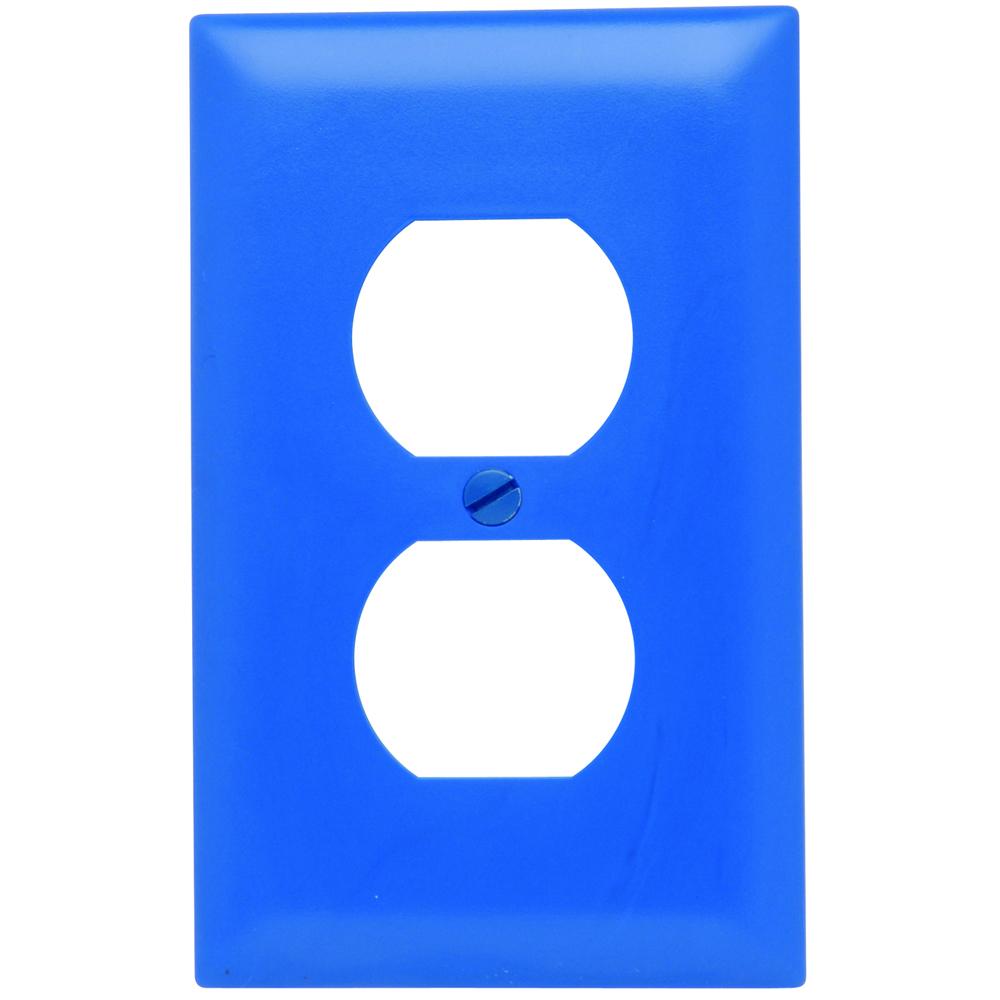 TRADEMASTER WALL PLATE 1G DUPLEX BL