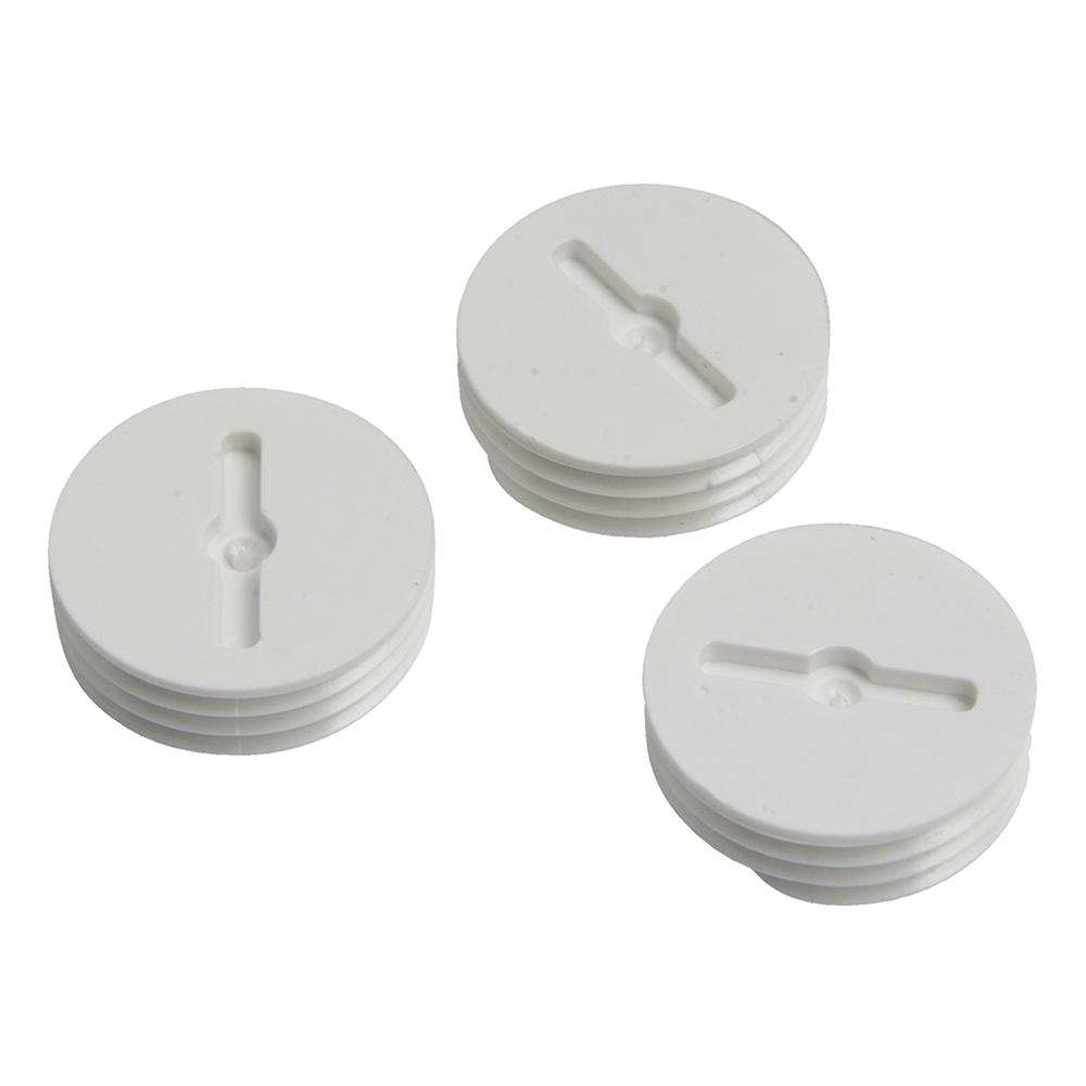 WP ACCESSORIES BOX PLUG 1/2 3PK WH