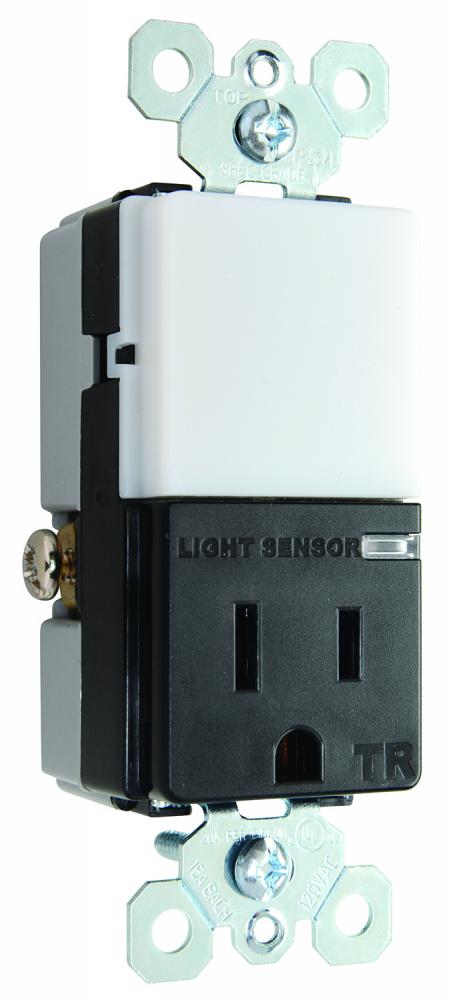 NIGHT LIGHT + 1 OUTLET BK