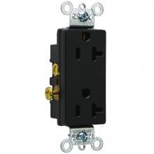 Legrand-Pass & Seymour 26342BK - DECO DUP RECEP 20A 125V S-WIRE BK