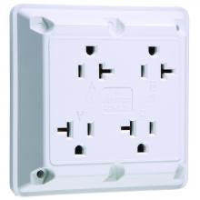 Legrand-Pass & Seymour 420W - QUAD RECEPT 20A 125V W