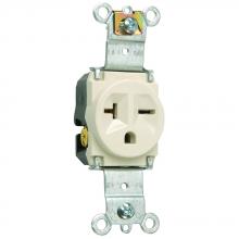 Legrand-Pass & Seymour 5871LA - SINGLE RECEPTACLE 20A/250V BN