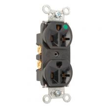 Legrand-Pass & Seymour 8300HBK - COMPACT HG DUP REC 20A 125V BK