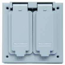 Legrand-Pass & Seymour CA126GRY - WP 2G SINGLE/TOGGLE COVER