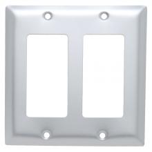 Legrand-Pass & Seymour SA262 - SMOOTH ALUMINUM 2G 2 DECOR