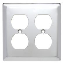 Legrand-Pass & Seymour SB82CH - PLATE 2G DUPLEX CHROME