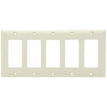 Legrand-Pass & Seymour SP265LA - SMOOTH WALL PLATE 5G DECORATOR LA