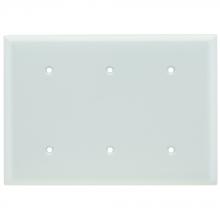 Legrand-Pass & Seymour SP34W - SMOOTH WALL PLATE 3 GANG BLNK MT WH