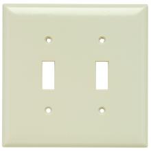 Legrand-Pass & Seymour SPJ2LA - JR JUMBO PLATE 2G 2 TOGGLE LT ALM