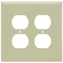 Legrand-Pass & Seymour SPJ82I - SMOOTH JR JUMBO W/P 2G DUPLEX IVORY