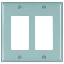 Legrand-Pass & Seymour TP262GRY - TRADEMASTER PLATE 2G 2 DECOR GRY