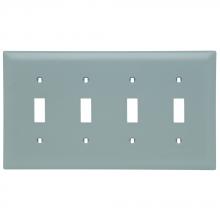 Legrand-Pass & Seymour TP4GRY - TRADEMASTER PLATE 4G 4 TOG GRY