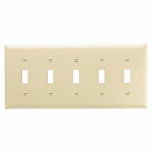 Legrand-Pass & Seymour TP5I - TRADEMASTER PLATE 5G 5 TOG IVORY