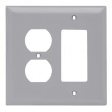 Legrand-Pass & Seymour TPJ826GRY - TRADEMASTER WP JUMBO 2G 1DUP DECOR GY