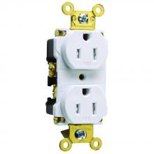 Legrand-Pass & Seymour TR62W - TAMPER OUTLET 15A 125VAC 2P 3W WH