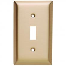 Legrand-Pass & Seymour SB1-BZ - PLATE 1G TOG BRUSHED BRONZE