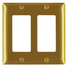 Legrand-Pass & Seymour SB262 - SMOOTH BRASS 2G 2 DECORATOR