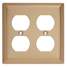 Legrand-Pass & Seymour SB82-BZ - PLATE 2G DUPLEX BRUSHED BRONZE