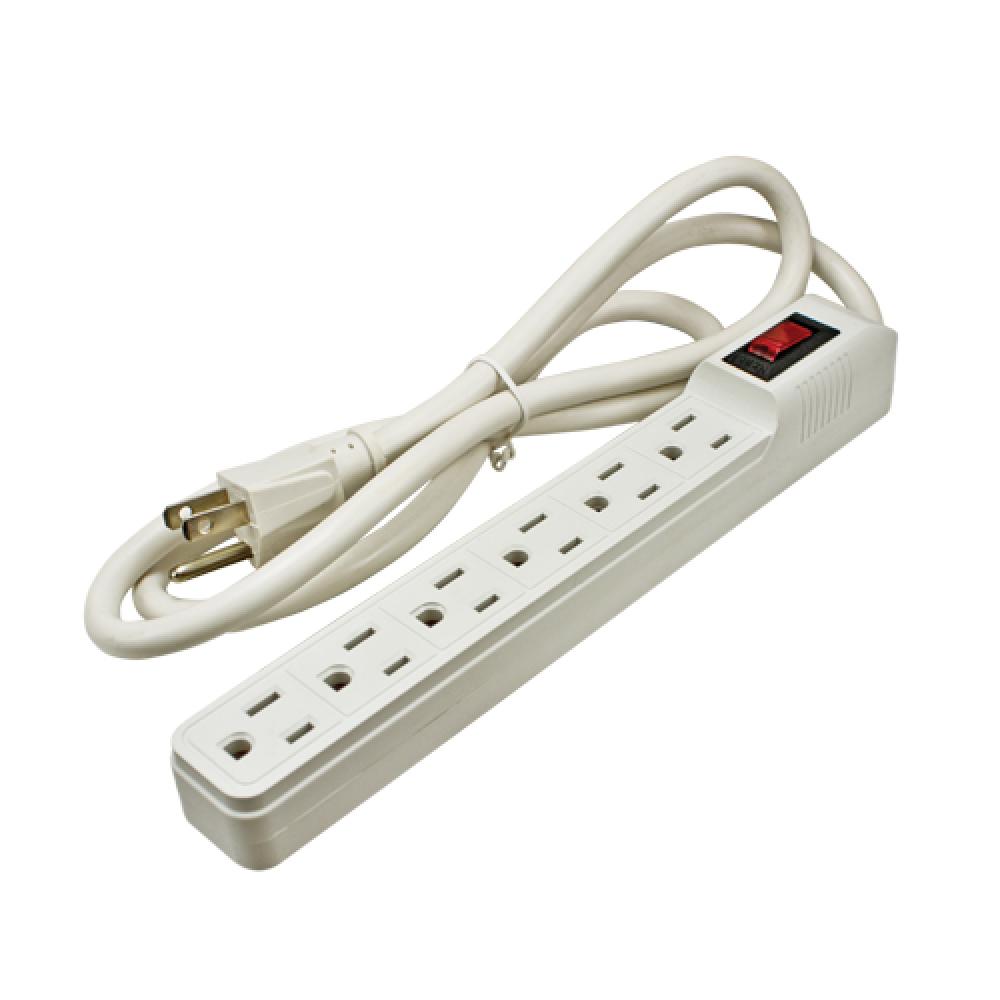 6 Outlet Surge Protector 4 ft