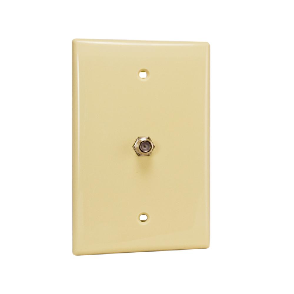 Wall Plate 1xF81 1 Gang Midsize Ivory