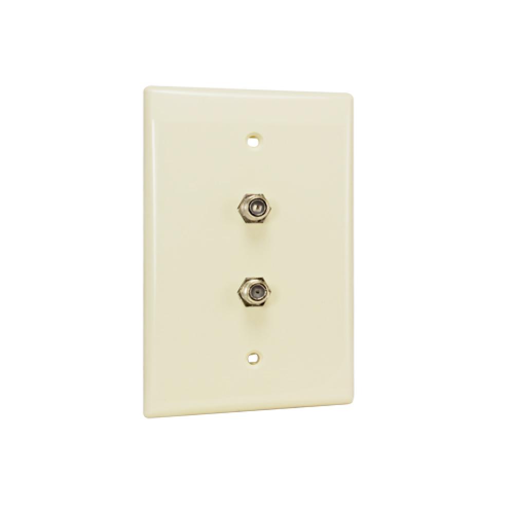 Wall Plate 2xF81 1 Gang Midsize LT ALM