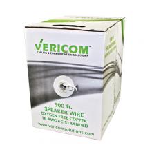 Vericom AW164-01989 - 16 AWG 4 CNDTR STRAND SPKR Cable 500ft