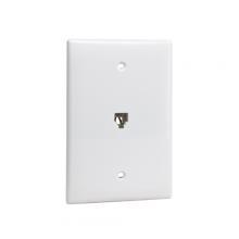 Vericom XFPMP-04151 - Wall Plate 1xRJ14 1 Gang Midsize White