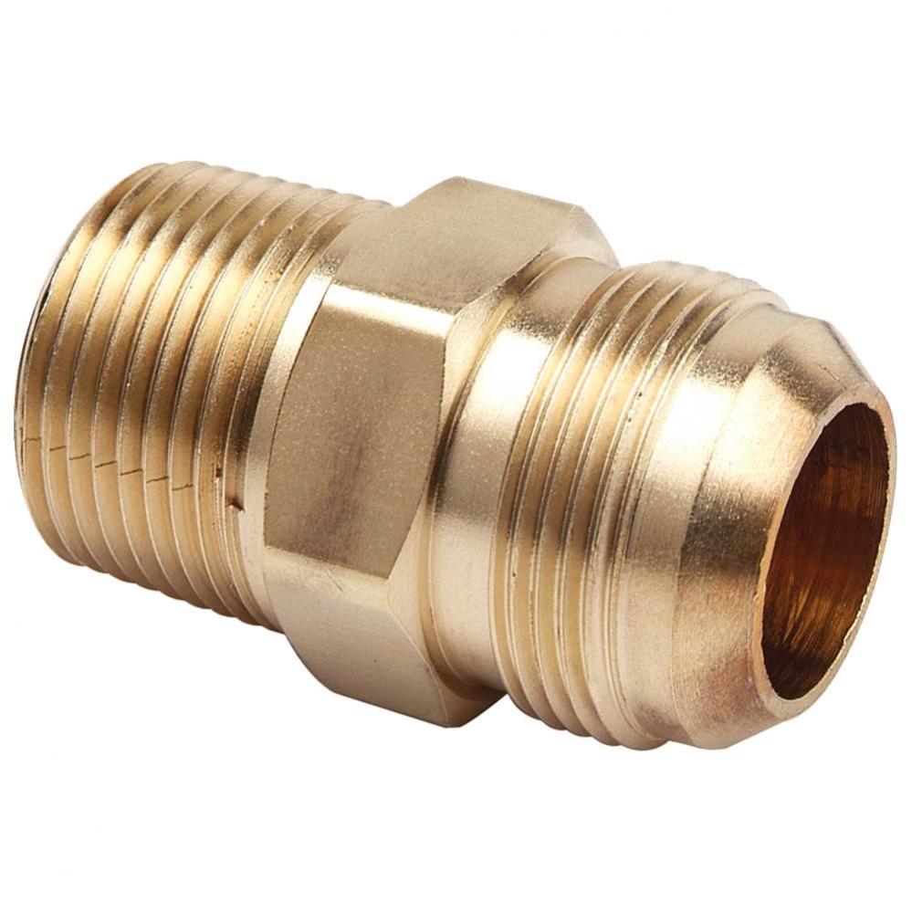 MALE GAS UNION 7/8&apos;&apos; OD FLARE X 3/4&apos;&apos; MIP BRASS