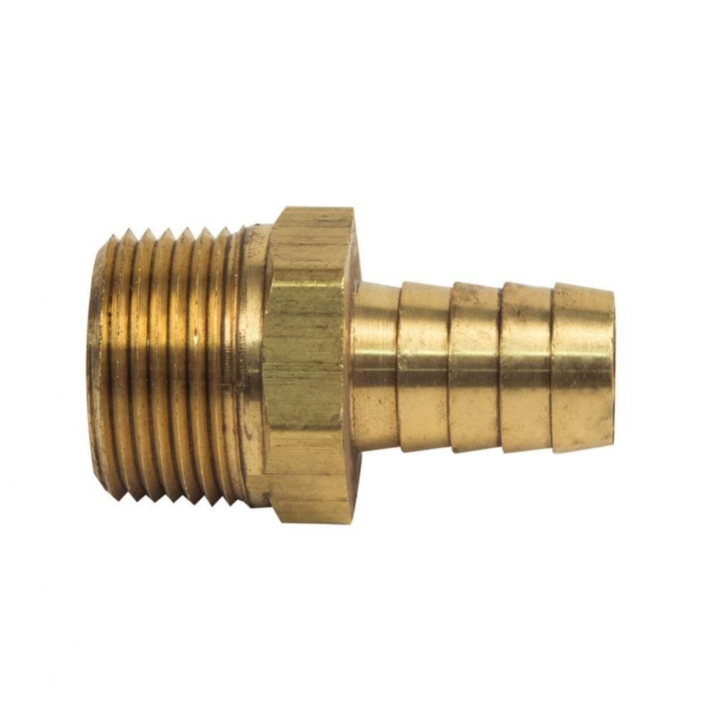 MALE HOSE BARB ADAPTOR, 5/8&apos;&apos; ID HOSE BARB X 3/4&apos;&apos; MIP