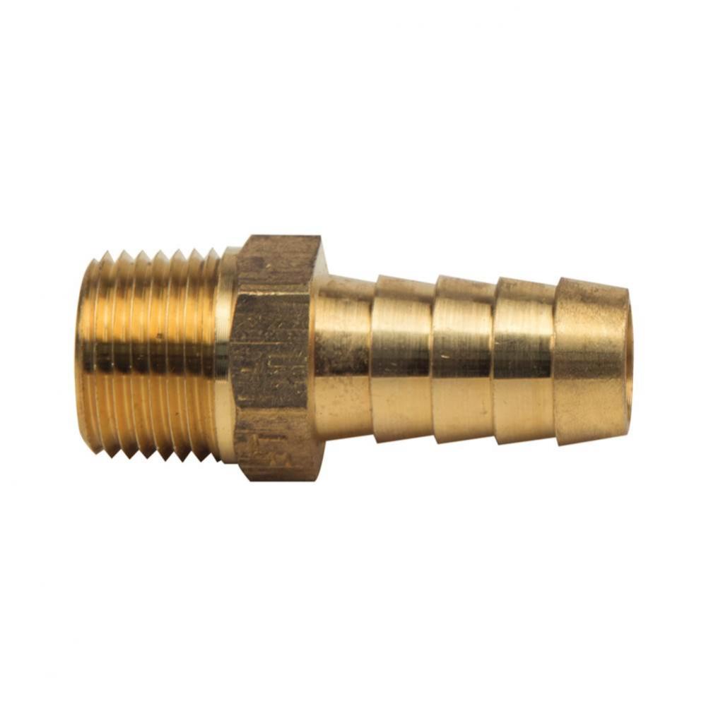 MALE HOSE BARB ADAPTOR, 1/8&apos;&apos; ID HOSE BARB X 1/4&apos;&apos; MIP