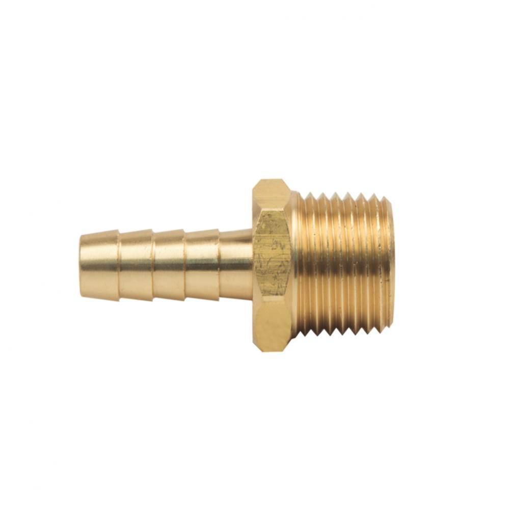 MALE HOSE BARB ADAPTOR, 3/8&apos;&apos; ID HOSE BARB X 1/2&apos;&apos; MIP