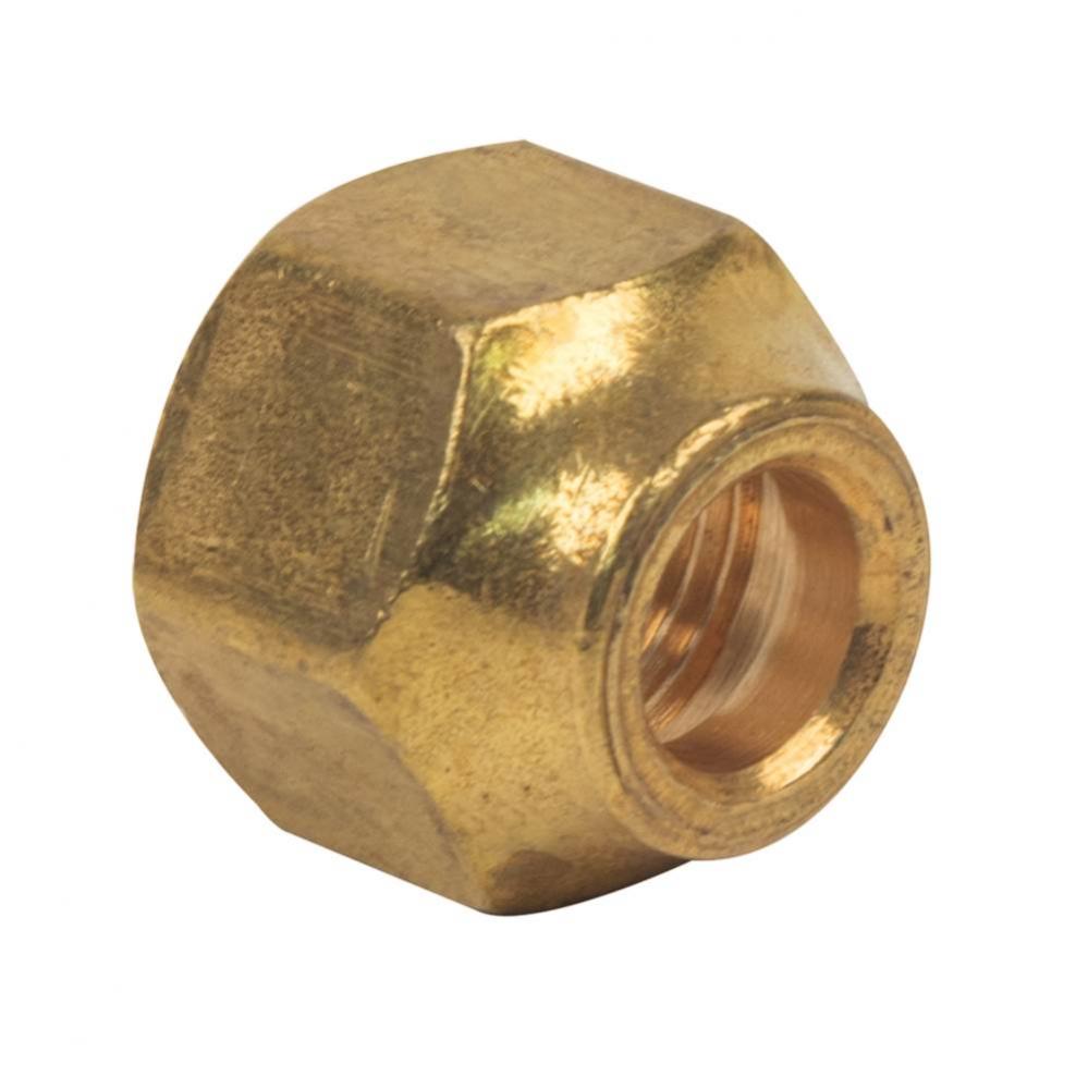 FLARE REFRIGERATION NUT - SHORT, 3/8&apos;&apos; OD TUBE