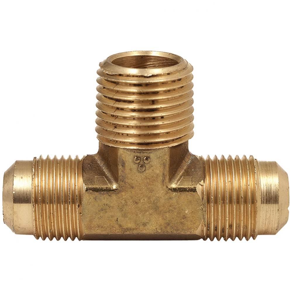 FLARE MALE TEE ADAPTOR (MIP ON BRANCH), 1/2&apos;&apos; OD TUBE X 1/2&apos;&apos; OD TUBE X 1/2&ap