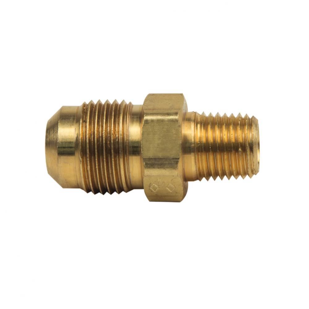 Flare Male Reducing Adaptor, 1/2&apos;&apos; Od Tube X 1/4&apos;&apos; Mip