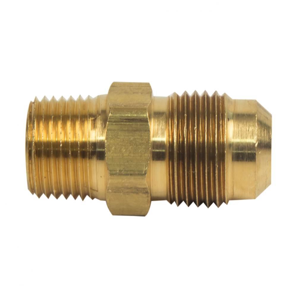 Flare Male Reducing Adaptor, 1/2&apos;&apos; Od Tube X 3/8&apos;&apos; Mip