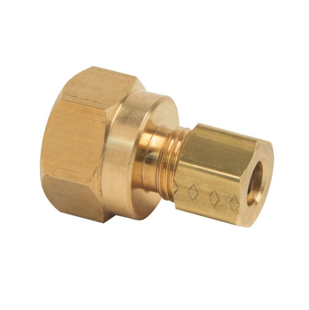 Compression Female Reducing Adaptor, 1/4&apos;&apos; Od Tube X 3/8&apos;&apos; Fip