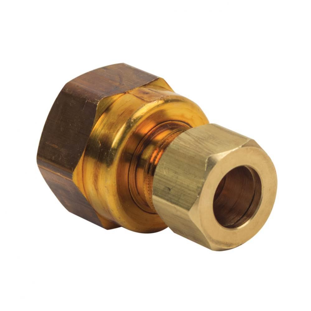 COMPRESSION FEMALE REDUCING ADAPTOR, 3/8&apos;&apos; OD TUBE X 1/2&apos;&apos; FIP