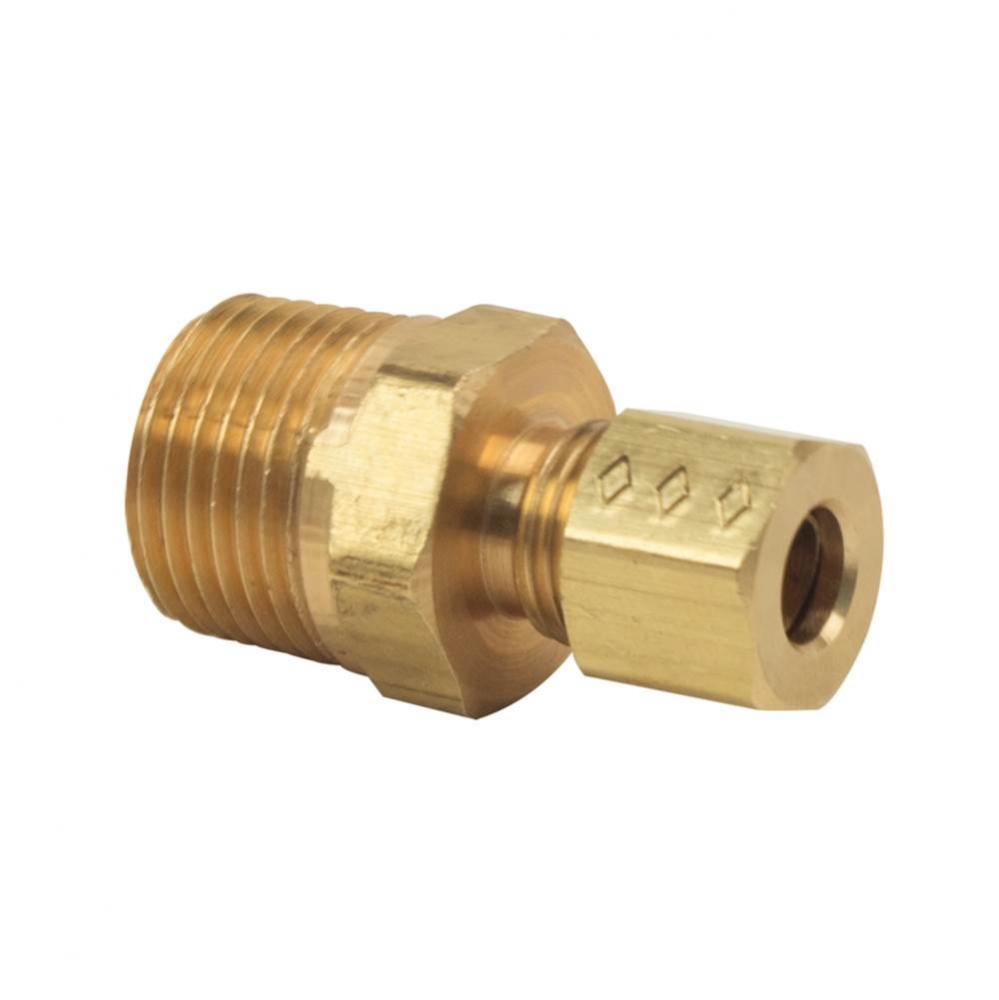 Compression Male Reducing Adaptor, 1/4&apos;&apos; Od Tube X 3/8&apos;&apos; Mip